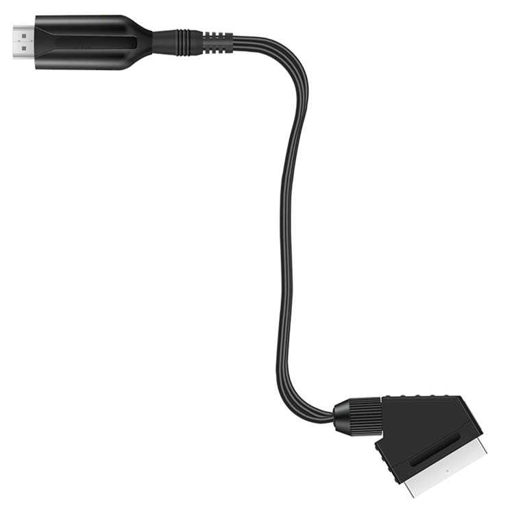 SCART To HDMI Converter For Set-Top Boxes Game Consoles Audio Video(Black)