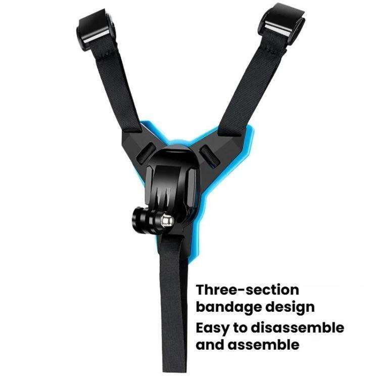 TELESIN Sports Camera Motorcycle Helmet Chin Mount Bracket For GoPro HERO Series / DJI Osmo Actio...