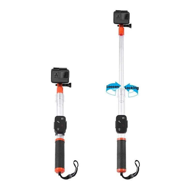 TELESIN Waterproof Selfie Stick For GoPro HERO Series / DJI Osmo Action Series And Other Sports C...