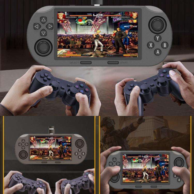4.5-inch IPS Screen 64G Handheld Game Console Built-in 20000 Games, Model: SF3000 with 2 Handles