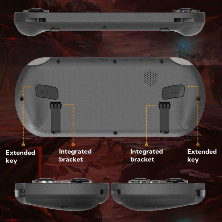 4.5-inch IPS Screen 64G Handheld Game Console Built-in 20000 Games, Model: SF3000 with 2 Handles