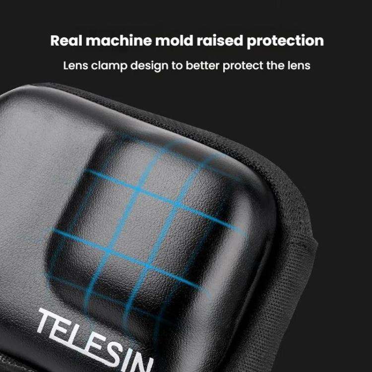 TELESIN Sports Camera Mini EVA Protective Storage Bag For GoPro HERO12 Black /11 Black /10 Black ...