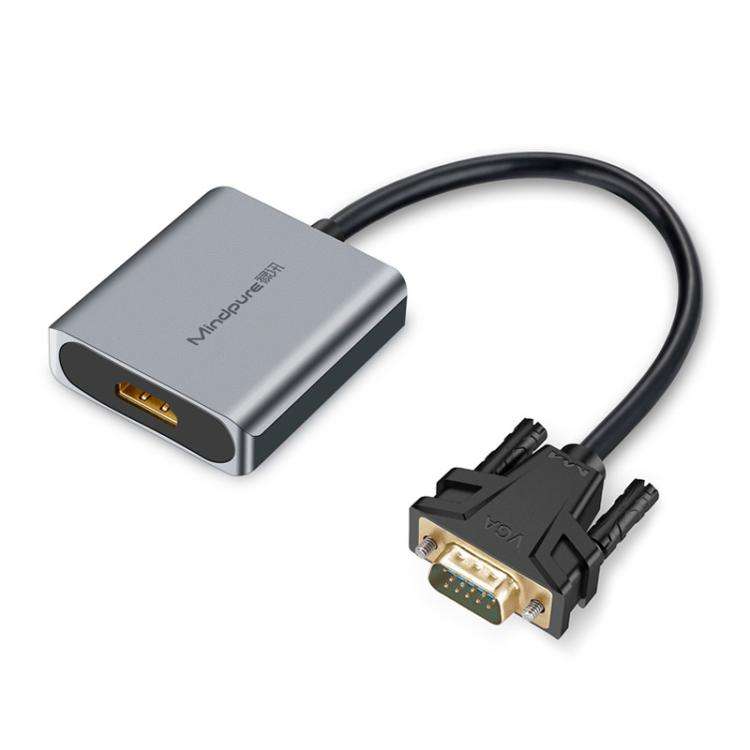 Mindpure AD014 Upgraded Version VGA To HDMI Converter For Computer Monitor Cable Adapter With Aud...