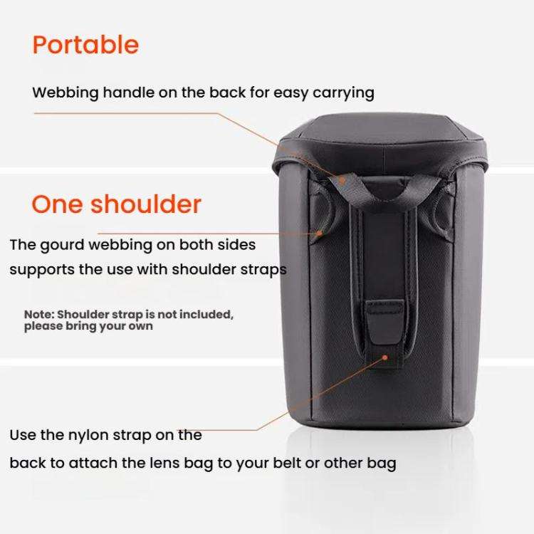 PGYTECH SLR Camera Telephoto Lens Waterproof Storage Bag, Size: M