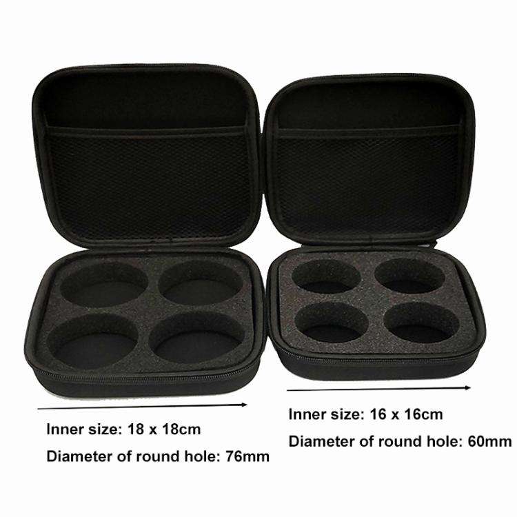 For Tesla Jack Pad EVA Shock-Absorbing Storage Bag Auto Parts Portable Storage Box(16x16cm)