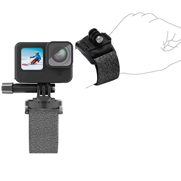 TELESIN Sports Camera Wrist Strap Steering Wrist Mount Strap(Gray Black)