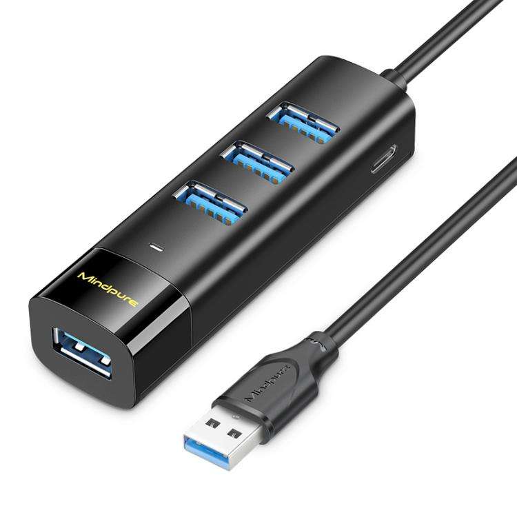 Mindpure US022 0.3m USB To 4-port USB3.0 Long Hub Docking Station Splitter