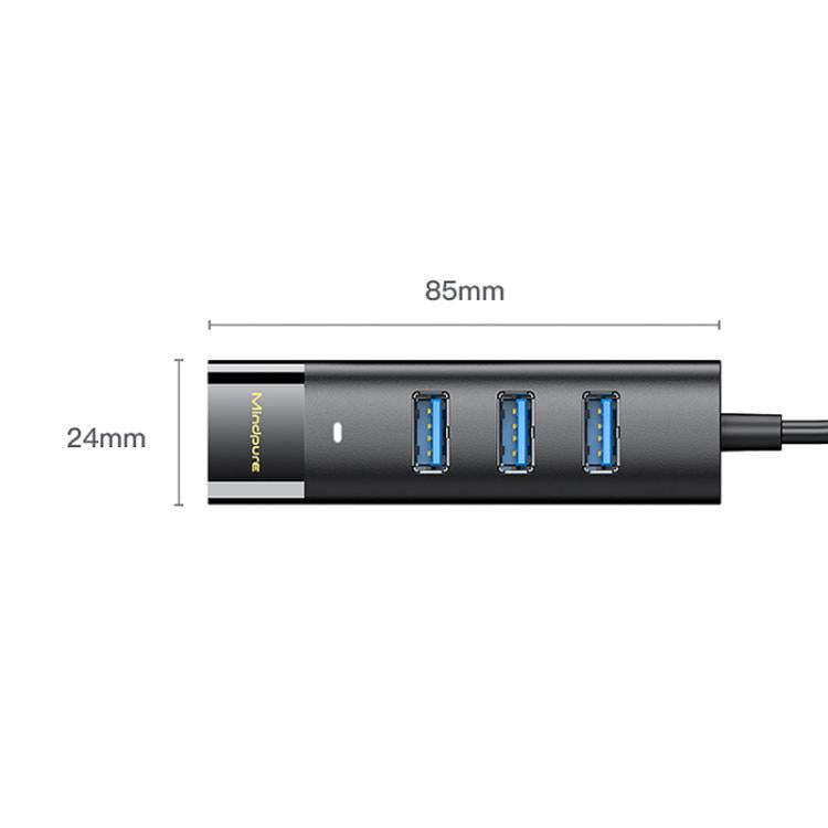 Mindpure US022 1m USB To 4-port USB3.0 Long Hub Docking Station Splitter