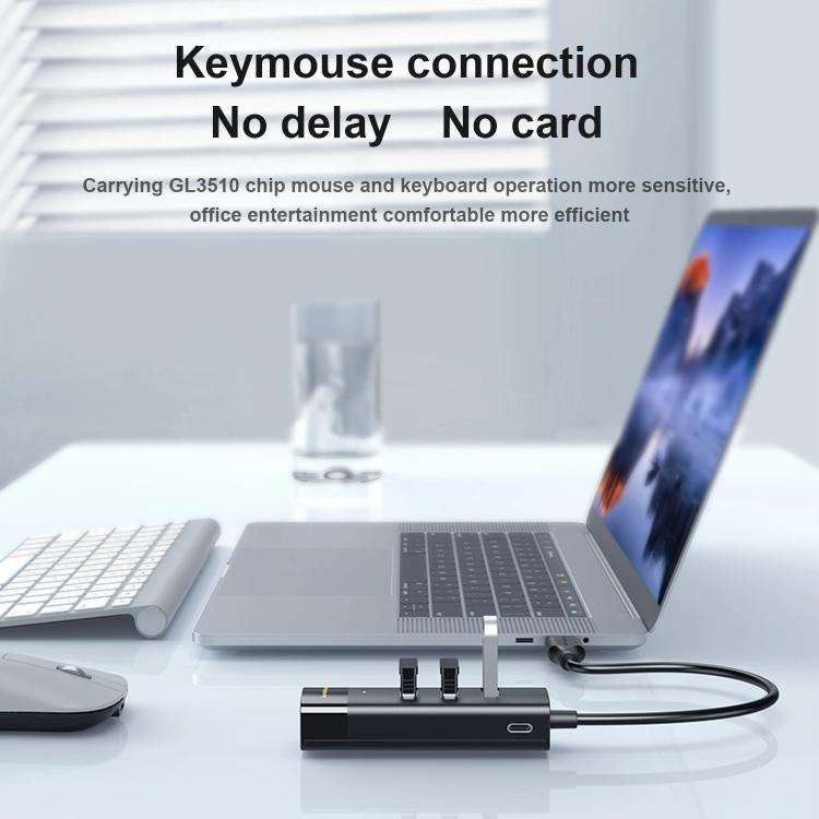 Mindpure US022 1m USB To 4-port USB3.0 Long Hub Docking Station Splitter