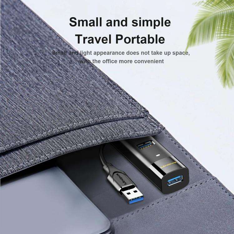 Mindpure US022 1m USB To 4-port USB3.0 Long Hub Docking Station Splitter