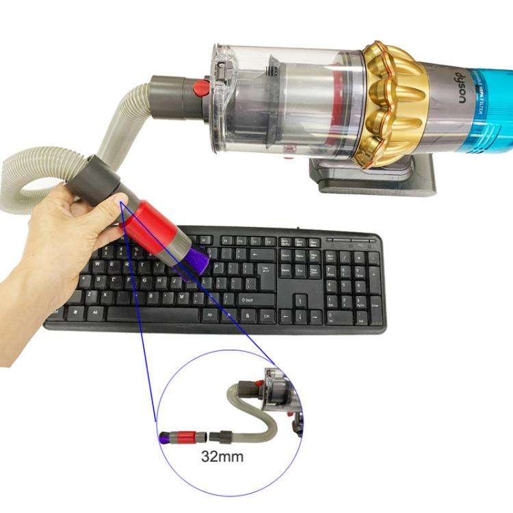 32mm Soft Brush+Connector For Shark Vacuum Cleaner Dusting Streak Free Soft Brush Replacement Acc...