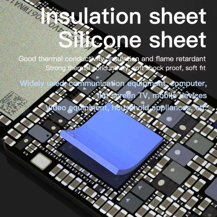 MaAnt DR-03 100pcs /Box Insulating Thermal Conductive Silicone Spacer CPU Thermal Spacer(Gray)