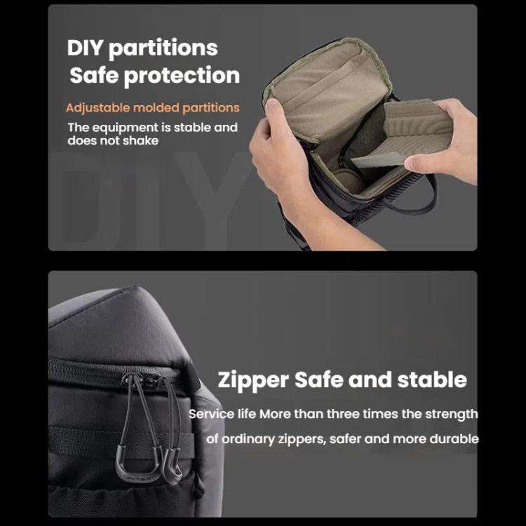 PGYTECH DSLR Camera Crossbody Waist Triangle Bag(Black)