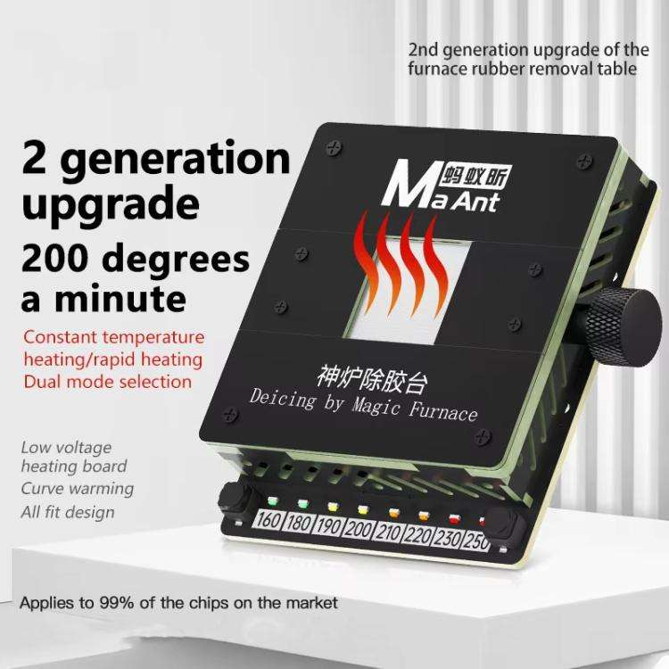 MaAnt SL-2 Cell Phone Fixed CPU Font IC Chip Heating Degumming Platform Repair Tool Fixture