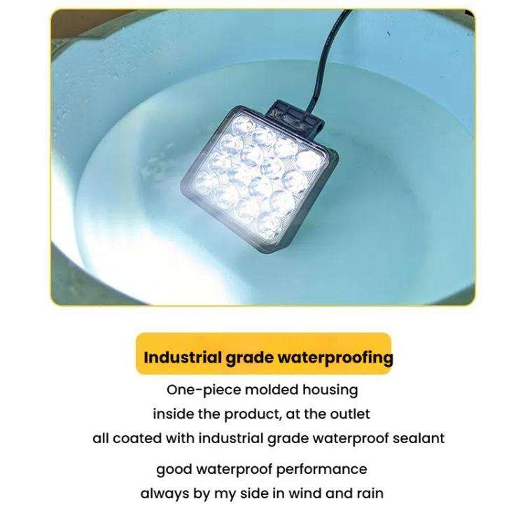 DC 12V-80V Forklift LED High Brightness Front Working Headlight, Size: 4 Inches 9 Beads