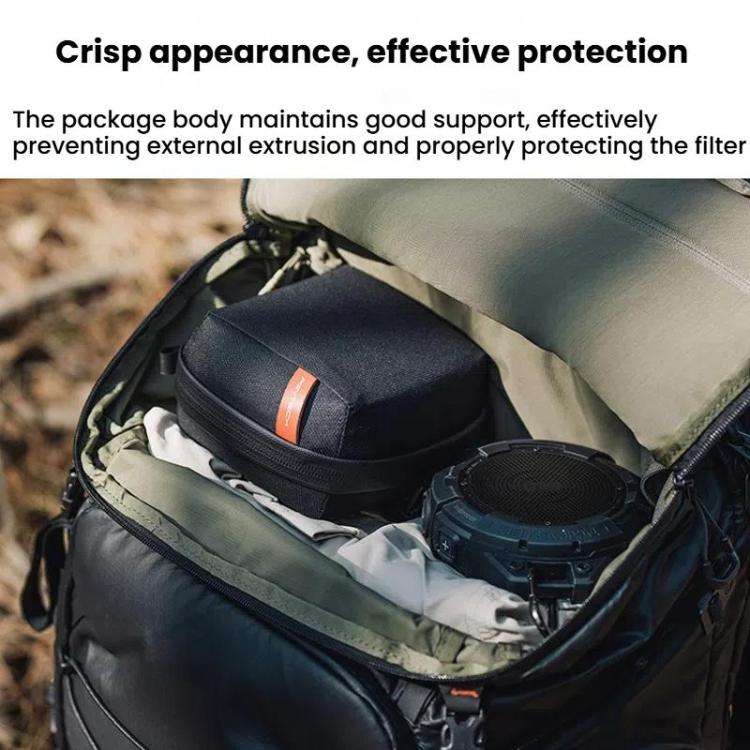 PGYTECH Dustproof Drop-proof Camera UV Filter Storage Bag(Black)