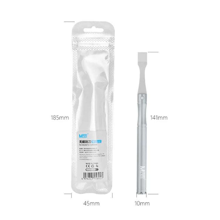 MaAnt M-068 Cell Phone Repair Non-Magnetic Stainless Steel Scraper Removal Tablet Paste Stirring ...
