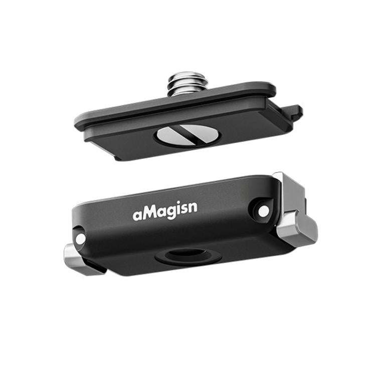 aMagisn Mini Quick Release Mount for Sports Cameras, Spec: 1/4 Inch Base + 1/4 Inch Cover