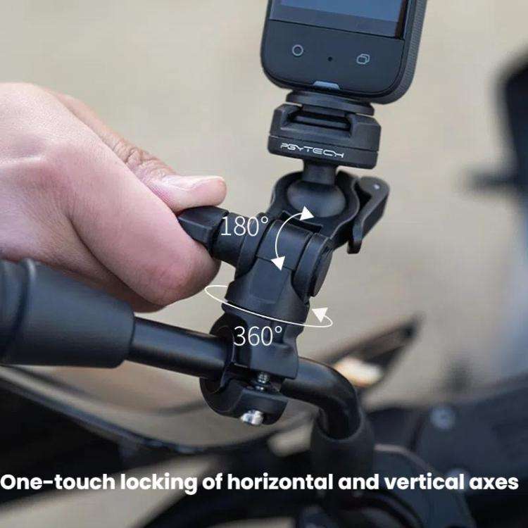 PGYTECH Motorcycle Rearview Mirror Quick Release Bracket(Black)