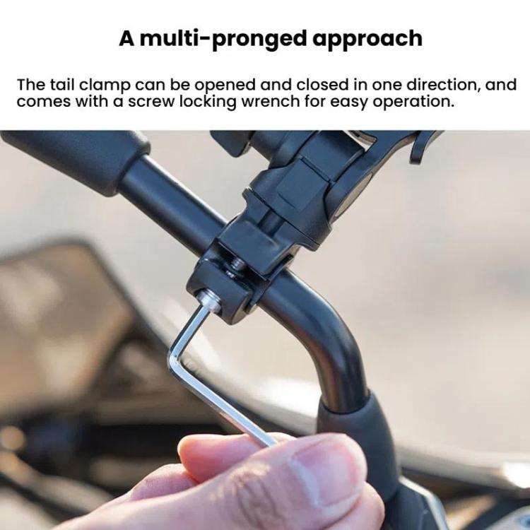 PGYTECH Motorcycle Rearview Mirror Quick Release Bracket(Black)