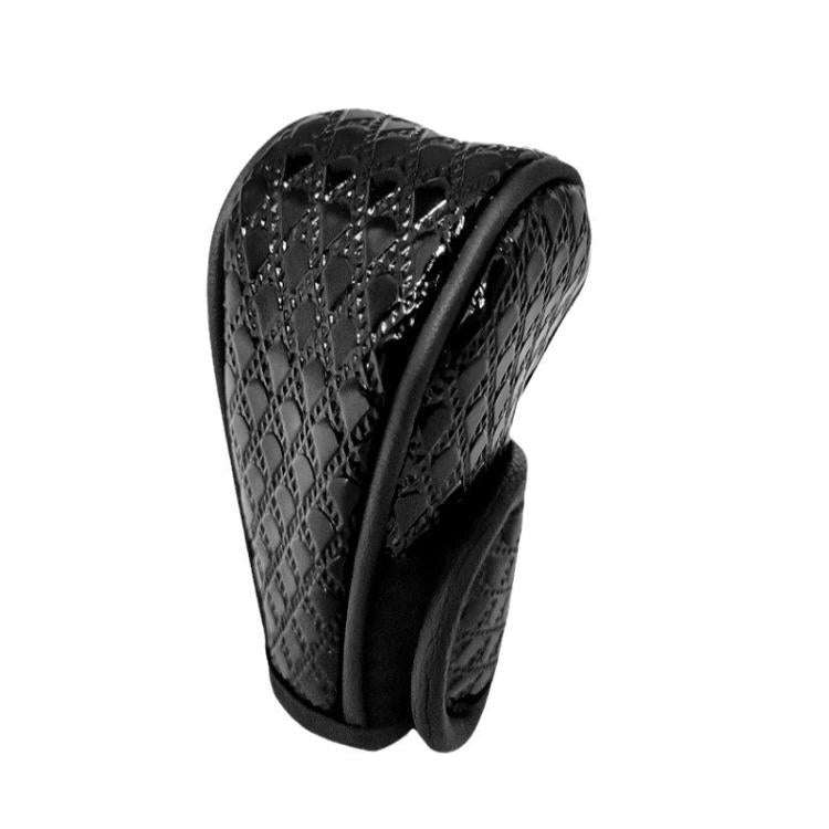 Peacock Pattern Leather Car Gear Shift Protective Cover(Sticky Type Automatic Gear)