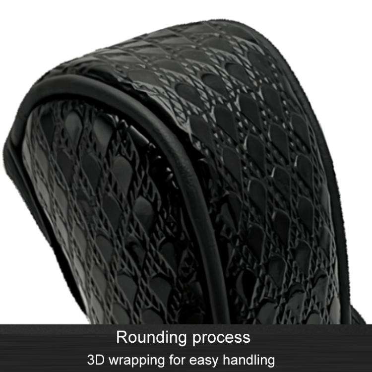 Peacock Pattern Leather Car Gear Shift Protective Cover(Zipper Type Manual Gear)