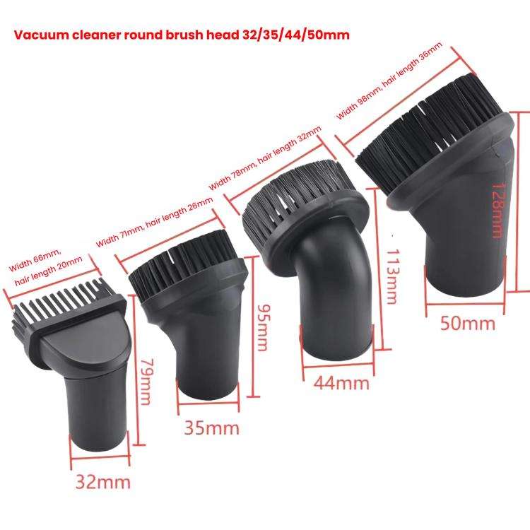 For Vacuum Cleaner Brush Head Accessories Suction Head Round Brush, Spec: 35x95mm