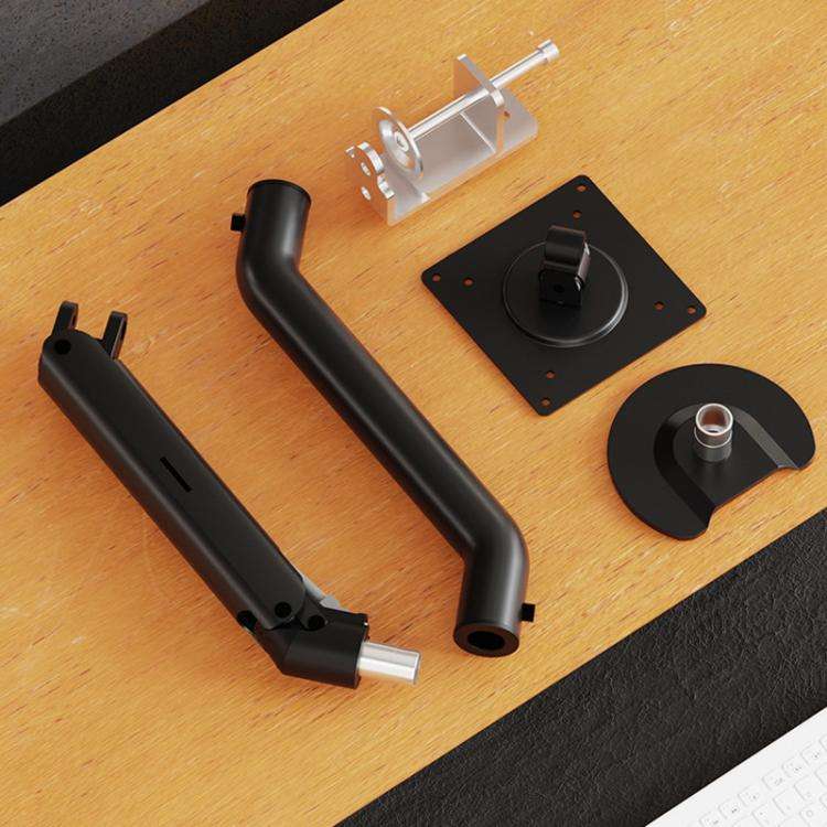 For 15-32 Inch Monitor Bracket Adjustable Gas Spring Computer Screen Desk Mount Stand(Black)