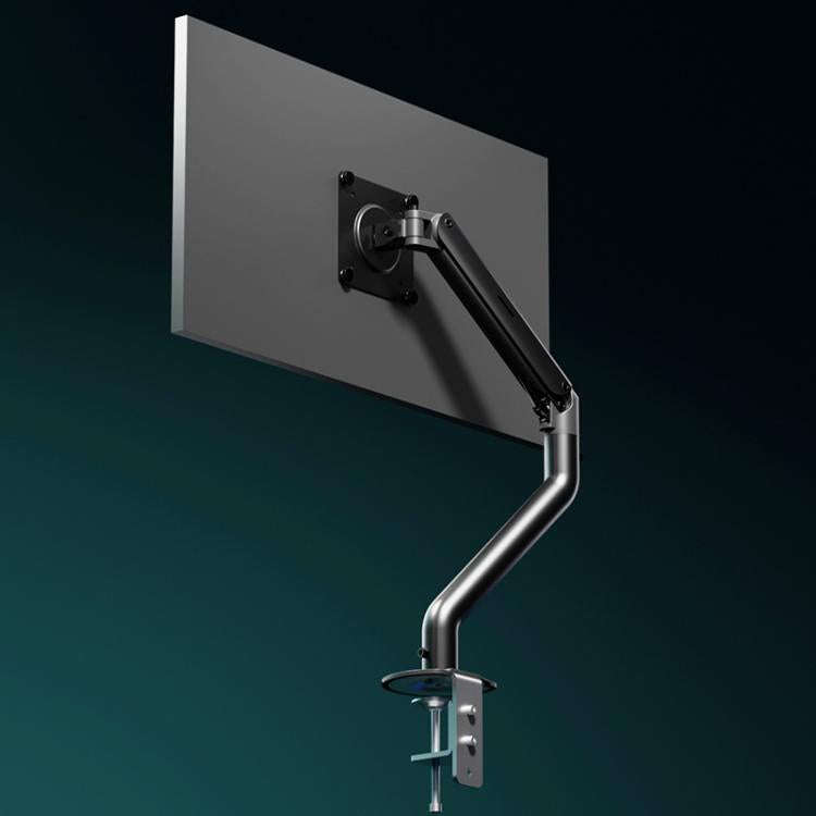 For 15-32 Inch Monitor Bracket Adjustable Gas Spring Computer Screen Desk Mount Stand(White)