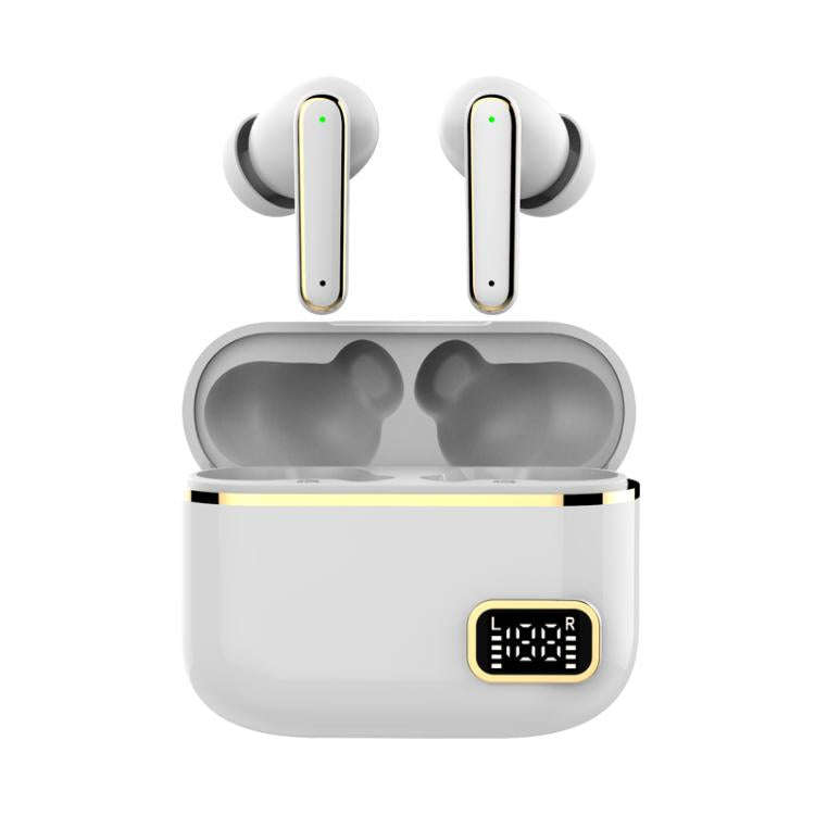 Smart Touch In-Ear Hearing Aid With Digital Charging Compartment(White)
