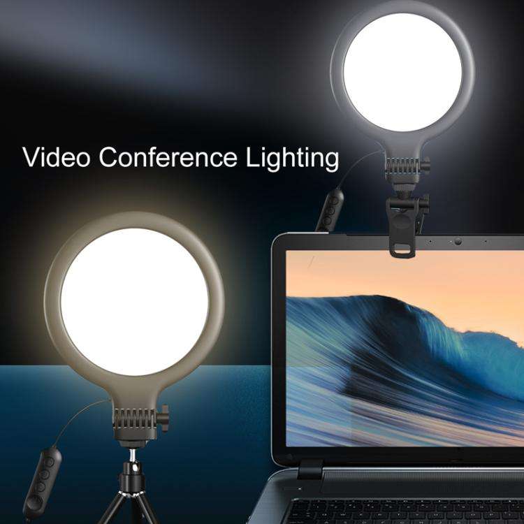 Live Streaming Fill Light Selfie Desktop Photography Light Laptop Clamp Fill Lamp Set(Lamp+Stand+...