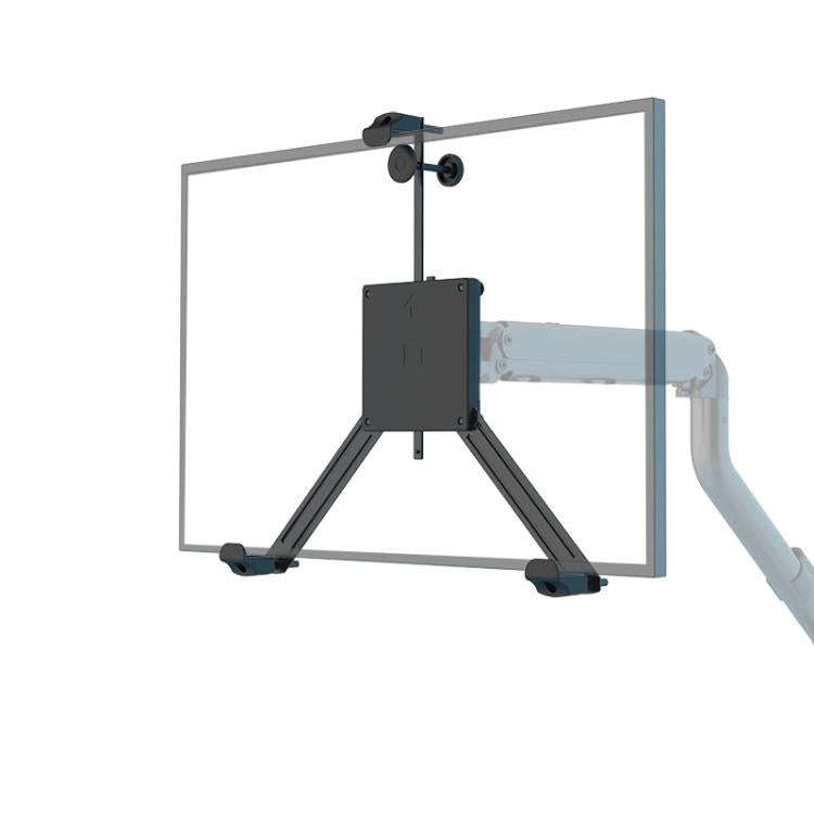 Holeless Monitor Mount for 17-32 Inch Screens Quick Installation and Removal Bracket(Black)