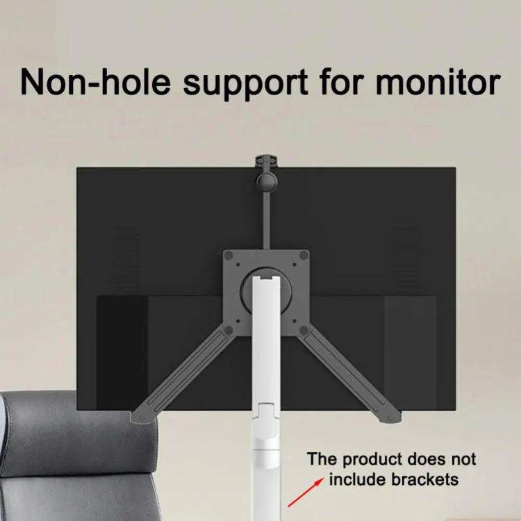 Holeless Monitor Mount for 17-32 Inch Screens Quick Installation and Removal Bracket(Black)