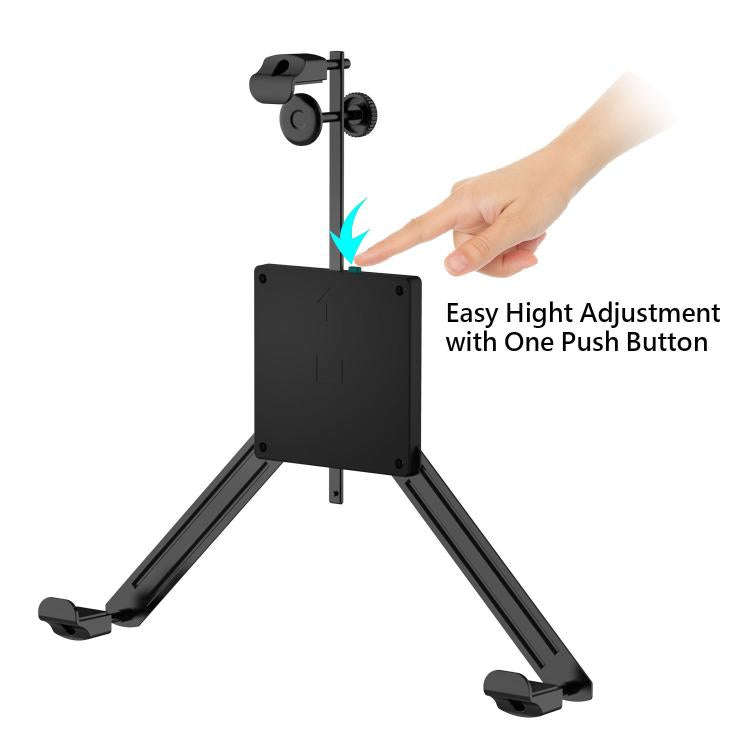 Holeless Monitor Mount for 17-32 Inch Screens Quick Installation and Removal Bracket(Black)