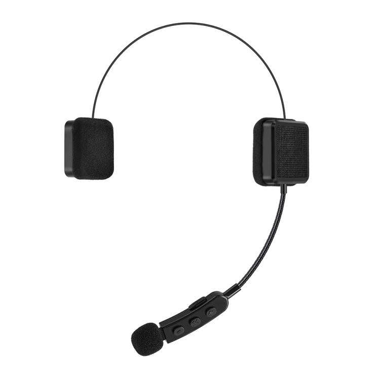 TW2S IPX5 Waterproof Noise Reduction Helmet Bluetooth Headset(Black)