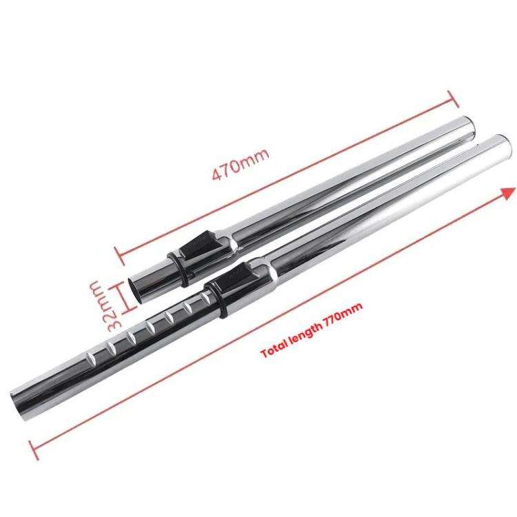 For 32mm Caliber Household Vacuum Cleaner Replacement Part Metal Telescopic Tube