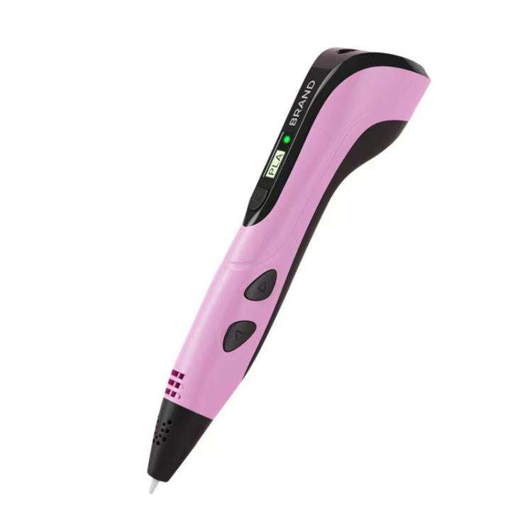 3D Printing Pen Kids Education Drawing DIY Doodle Stereoscopic Drawing 3D Pen(Pink)
