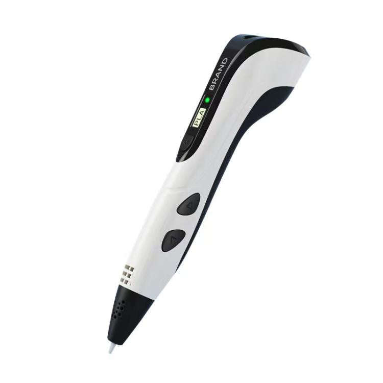 3D Printing Pen Kids Education Drawing DIY Doodle Stereoscopic Drawing 3D Pen(White)