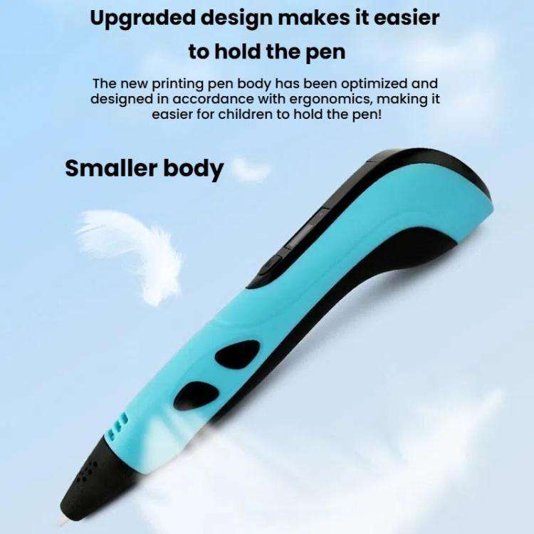 3D Printing Pen Kids Education Drawing DIY Doodle Stereoscopic Drawing 3D Pen(Blue)