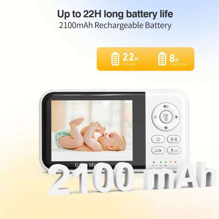 3.2 inch LCD Wireless Video Baby Monitor 2 Way Audio Talk Night Vision Surveillance Security Came...