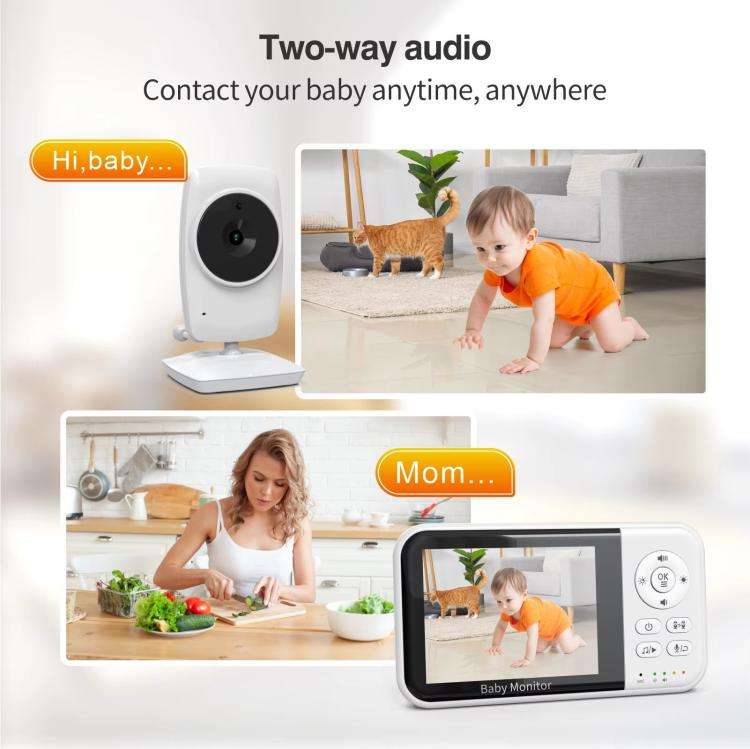 3.2 inch LCD Wireless Video Baby Monitor 2 Way Audio Talk Night Vision Surveillance Security Came...