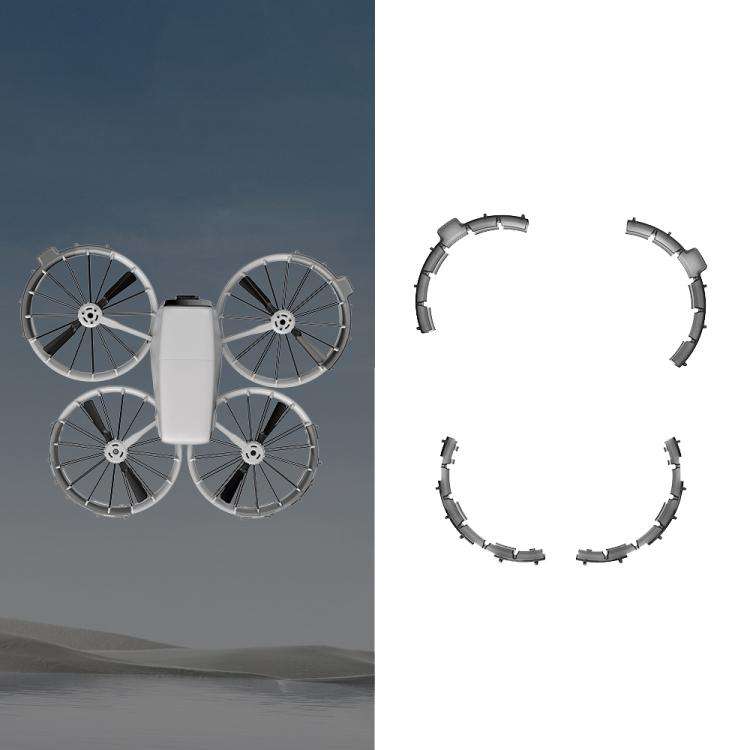 For DJI Flip RCSTQ Paddle Impact Protector Cushioning Anti-scratch and Anti-bump Ring(Gray)
