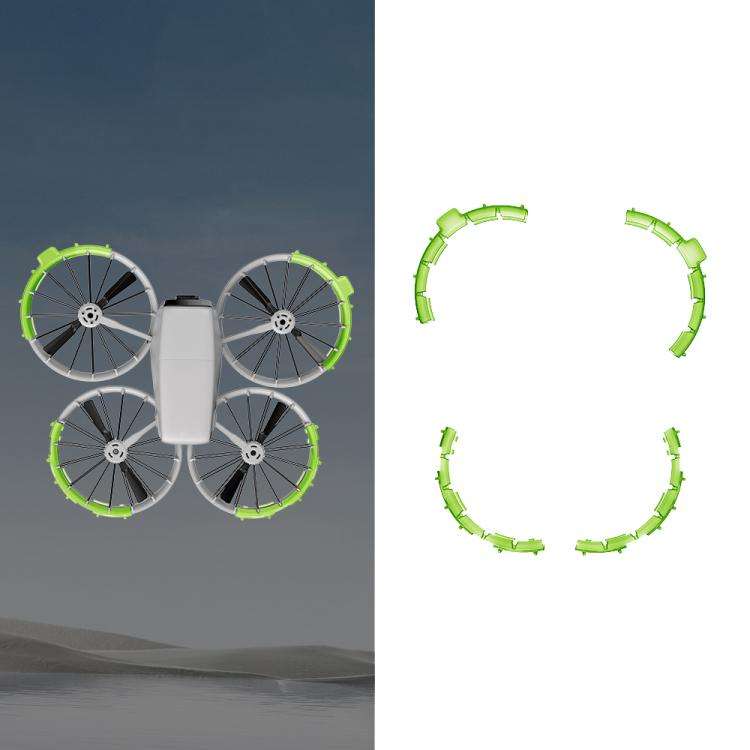 For DJI Flip RCSTQ Paddle Impact Protector Cushioning Anti-scratch and Anti-bump Ring(Green)