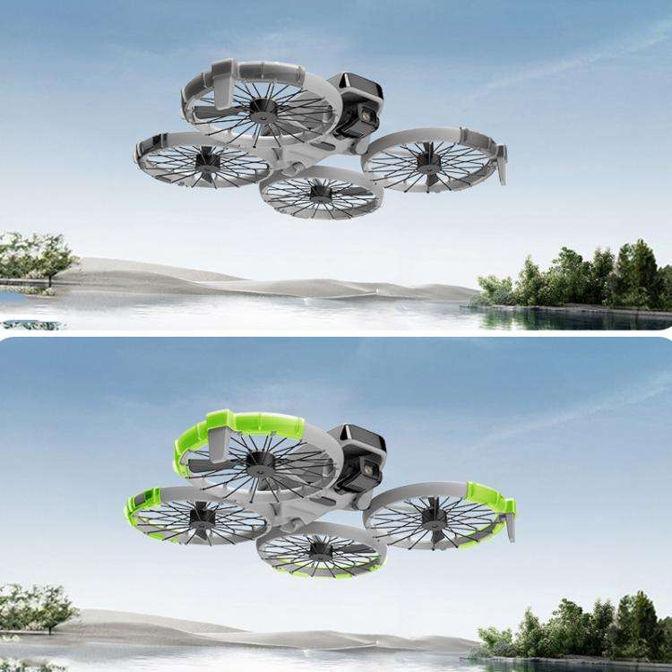 For DJI Flip RCSTQ Paddle Impact Protector Cushioning Anti-scratch and Anti-bump Ring(Gray)