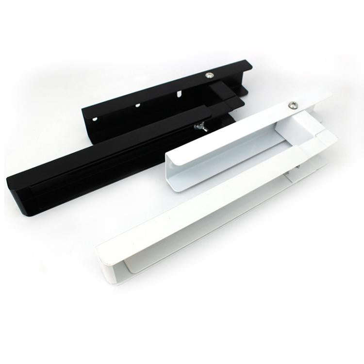 2pcs /Set Retractable Folding Microwave Oven Bracket Carbon Steel Kitchen Shelf(White)