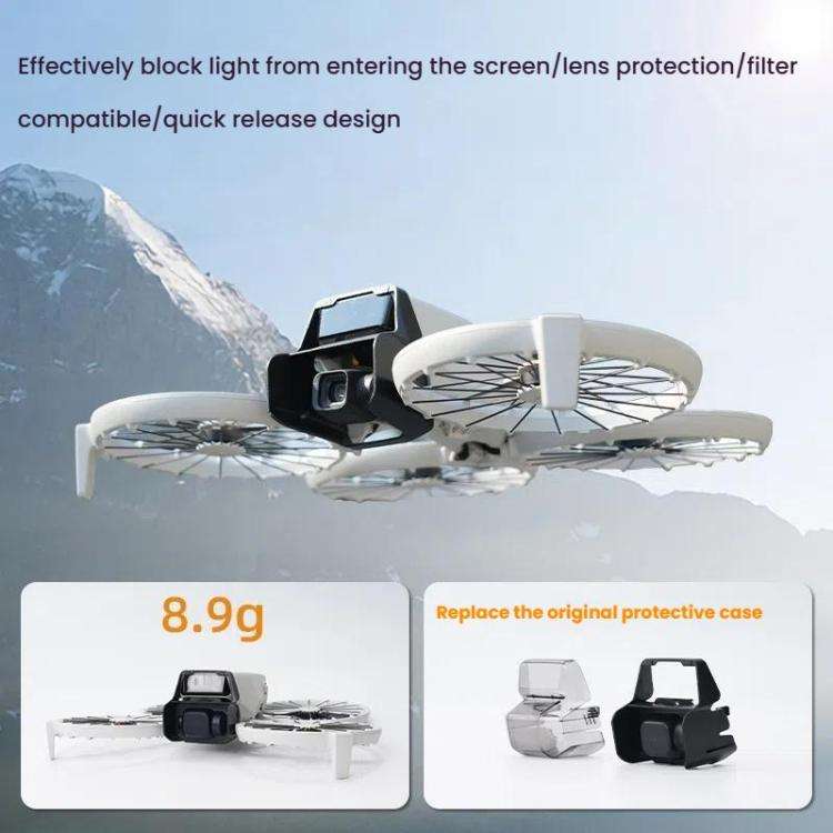 For DJI Flip RCSTQ Lens Hoods Dual Purpose Lens Cover(Lens Protection+Blackout)