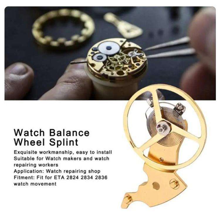 For ETA 2824 2834 2836 Movements Watch Full Balance with Pendulum Cockpit Repair Tool(Gold)