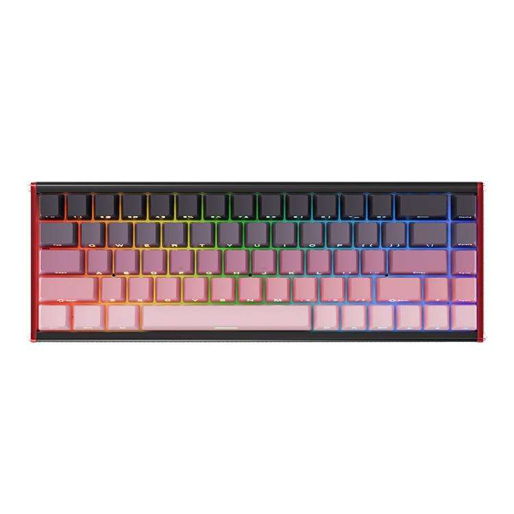 Ajazz ALUX68 MAX RGB Single Wired DIY Magnetic Shaft Mechanical Keyboard, Color: Gradient Pink
