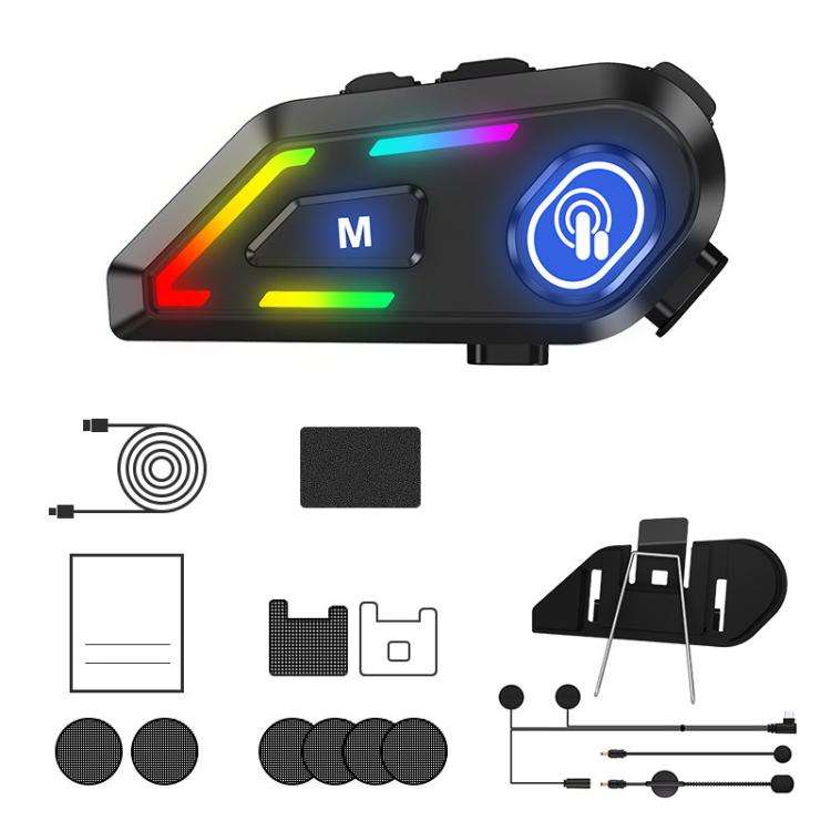 C5 IPX7 Waterproof Outdoor Cycling Noise Reduction Helmet Bluetooth Headset, Spec: Soft and Hard ...