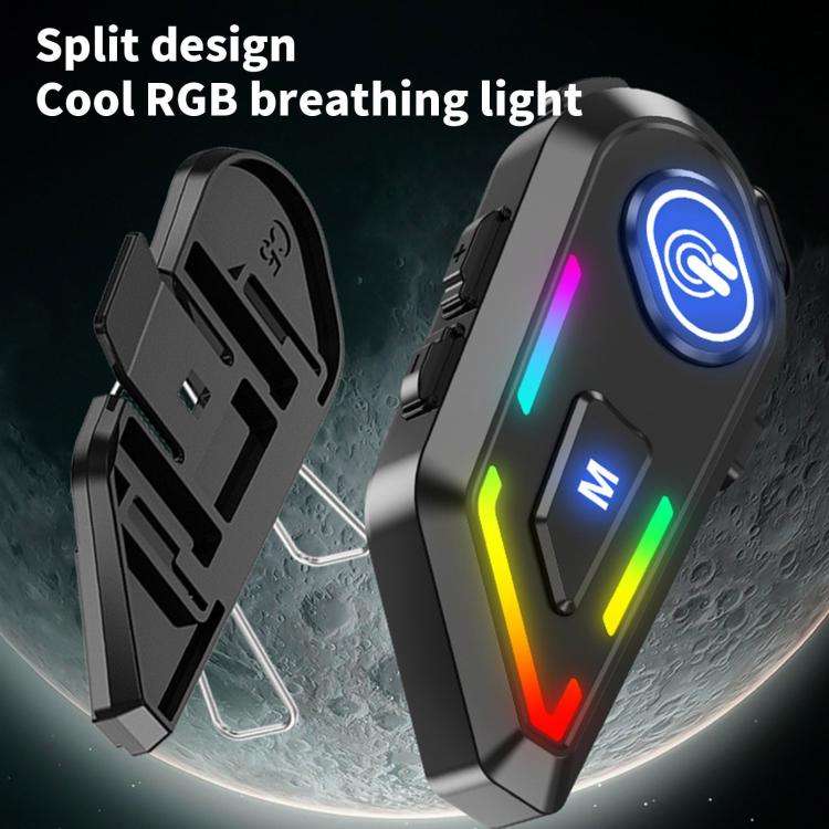 C5 IPX7 Waterproof Outdoor Cycling Noise Reduction Helmet Bluetooth Headset, Spec: Soft and Hard ...